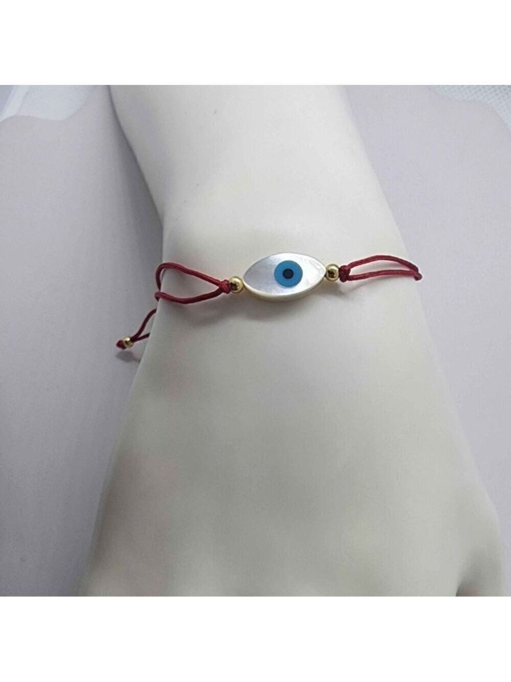 Evil Eye Design With Red String Bracelet